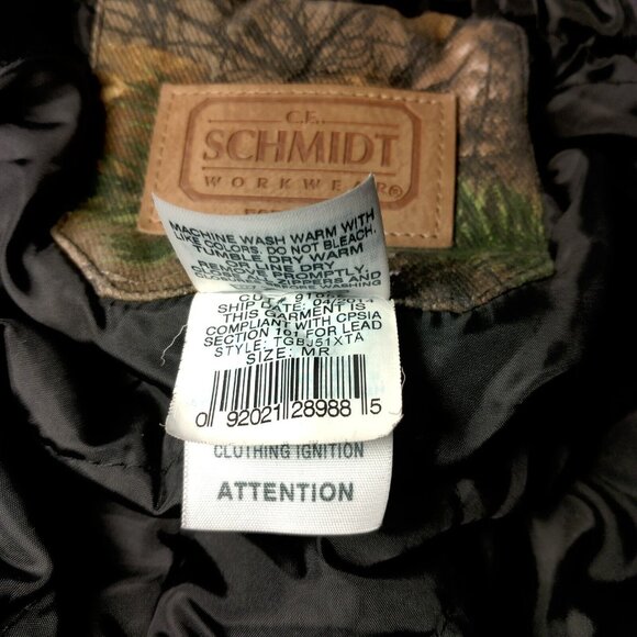 CE Schmidt Workwear Kids Medium RealtTree Camo Jacket Hunting Quilted Hunt - Picture 7 of 13